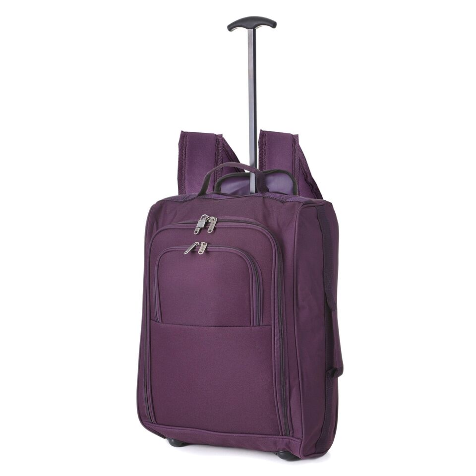 Skymax Trolley Backpack 55x40x20cm 1.5Kg Plum